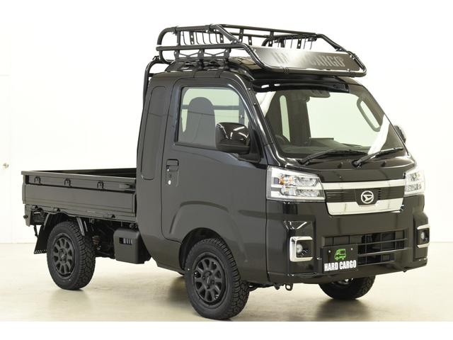 ハイゼットトラック ジャンボエクストラ　４ＷＤ／ＣＶＴ／ＨＡＲＤＣＡＲＧＯコンプリートカー／届出済未使用車／ブラック（2枚目）