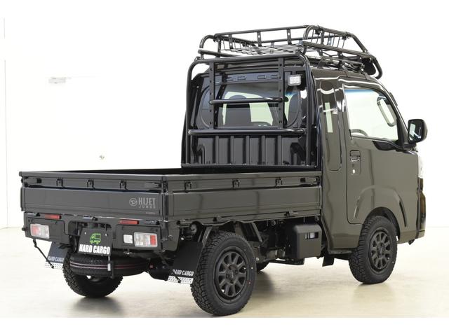 ハイゼットトラック ジャンボエクストラ　４ＷＤ／ＣＶＴ／ＨＡＲＤＣＡＲＧＯコンプリートカー／届出済未使用車／ブラック（4枚目）