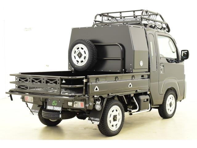 ハイゼットトラック ジャンボエクストラ 4WD/CVT/HARDCARGOコンプリートカー/届出済未使用車/ブラック(3枚目)