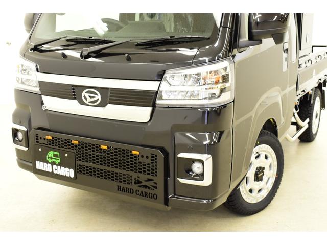 ハイゼットトラック ジャンボエクストラ 4WD/CVT/HARDCARGOコンプリートカー/届出済未使用車/ブラック(7枚目)