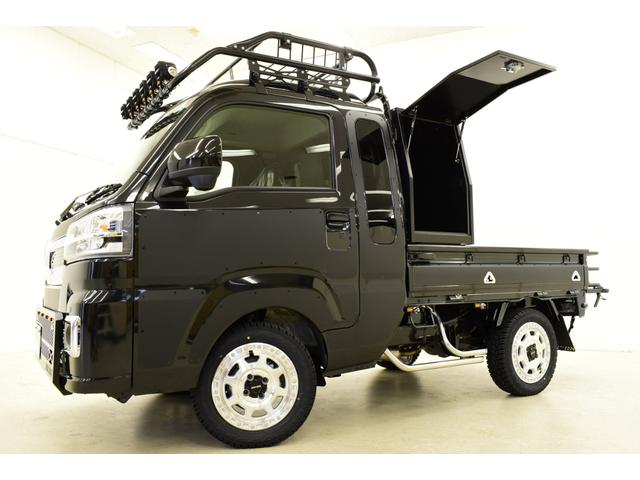 ハイゼットトラック ジャンボエクストラ 4WD/CVT/HARDCARGOコンプリートカー/届出済未使用車/ブラック(16枚目)