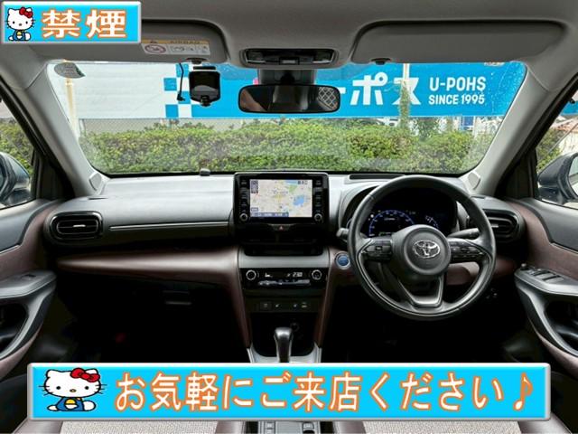 ヤリスクロス ハイブリッドＺ　禁煙・ツートンカラー・ナビ・ＴＶ・全周囲カメラ・ＨＵＤ・ＢＳＭ・シートヒーター・パワーバックドア・レーダークルーズ・パーキングアシスト・コンビシート・パワーシート・スマートキー２個（5枚目）