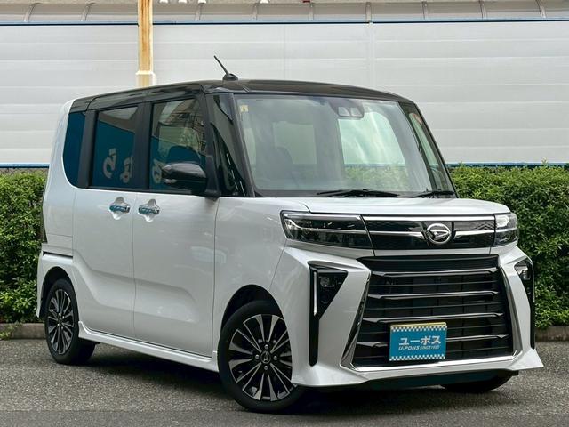 タント カスタムＲＳ　禁煙　外品ナビ（ＣＮ－ＨＥ０２ＷＤ）フルセグＴＶ　全周囲モニター　両側パワースライドドア　スマートキー　シートヒーター　衝突軽減　レーンキープ　ＥＴＣ（8枚目）