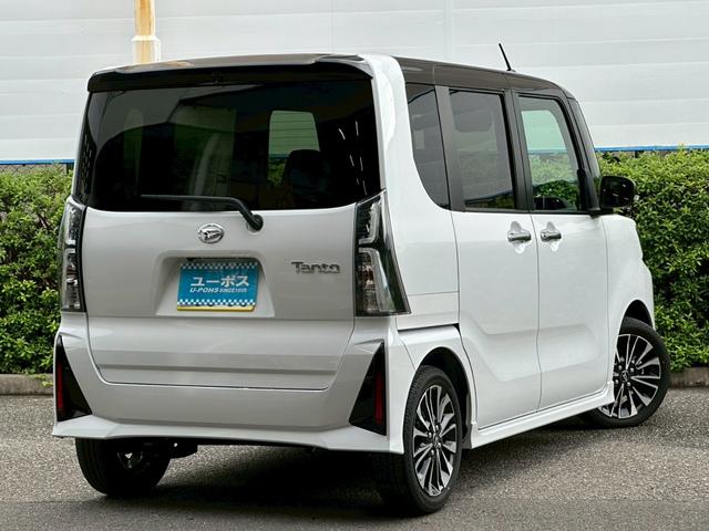 タント カスタムＲＳ　禁煙　外品ナビ（ＣＮ－ＨＥ０２ＷＤ）フルセグＴＶ　全周囲モニター　両側パワースライドドア　スマートキー　シートヒーター　衝突軽減　レーンキープ　ＥＴＣ（10枚目）