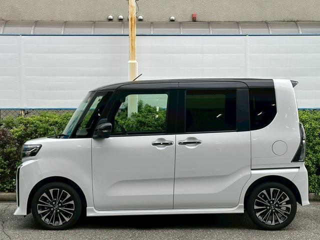 タント カスタムＲＳ　禁煙　外品ナビ（ＣＮ－ＨＥ０２ＷＤ）フルセグＴＶ　全周囲モニター　両側パワースライドドア　スマートキー　シートヒーター　衝突軽減　レーンキープ　ＥＴＣ（12枚目）