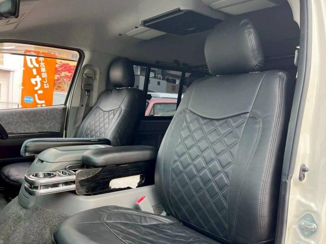 ハイエースワゴン GL ロング ミドルルーフ 4WD 11インチナビTV フリップダウン12.8 Bluetooth接続 ETC 社外17AW 社外エアロ 電動スライド 寒冷地仕様 リアリクライニング加工 100Wコンセント(12枚目)