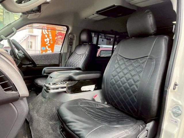 ハイエースワゴン GL ロング ミドルルーフ 4WD 11インチナビTV フリップダウン12.8 Bluetooth接続 ETC 社外17AW 社外エアロ 電動スライド 寒冷地仕様 リアリクライニング加工 100Wコンセント(13枚目)
