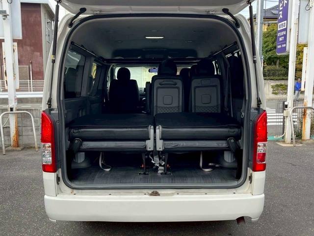 ハイエースワゴン GL ロング ミドルルーフ 4WD 11インチナビTV フリップダウン12.8 Bluetooth接続 ETC 社外17AW 社外エアロ 電動スライド 寒冷地仕様 リアリクライニング加工 100Wコンセント(43枚目)
