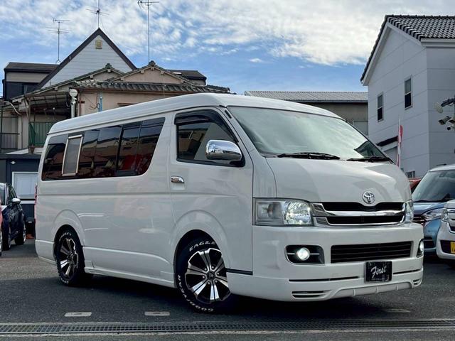 ハイエースワゴン GL ロング ミドルルーフ 4WD 11インチナビTV フリップダウン12.8 Bluetooth接続 ETC 社外17AW 社外エアロ 電動スライド 寒冷地仕様 リアリクライニング加工 100Wコンセント(46枚目)