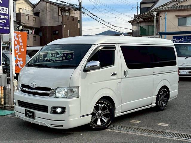 ハイエースワゴン GL ロング ミドルルーフ 4WD 11インチナビTV フリップダウン12.8 Bluetooth接続 ETC 社外17AW 社外エアロ 電動スライド 寒冷地仕様 リアリクライニング加工 100Wコンセント(53枚目)