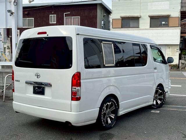 ハイエースワゴン GL ロング ミドルルーフ 4WD 11インチナビTV フリップダウン12.8 Bluetooth接続 ETC 社外17AW 社外エアロ 電動スライド 寒冷地仕様 リアリクライニング加工 100Wコンセント(56枚目)