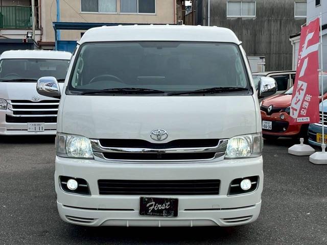 ハイエースワゴン GL ロング ミドルルーフ 4WD 11インチナビTV フリップダウン12.8 Bluetooth接続 ETC 社外17AW 社外エアロ 電動スライド 寒冷地仕様 リアリクライニング加工 100Wコンセント(60枚目)