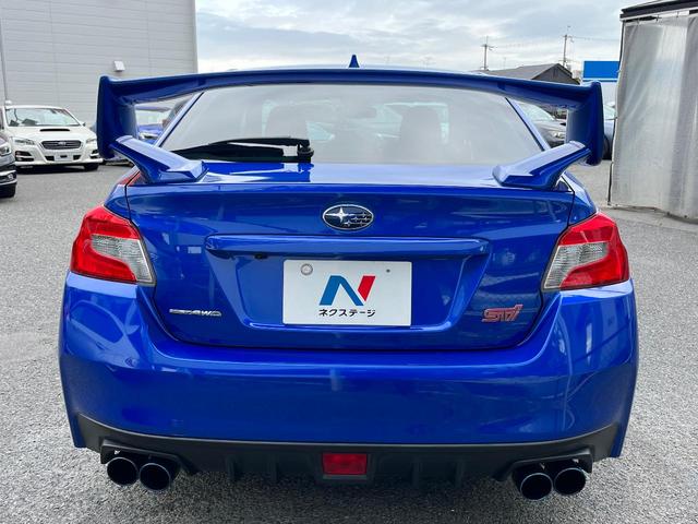 WRX STI STI 大型リアスポイラー アドバンスドセイフティパッケージ リアビークルディテクション 純正SDナビ サイド&バックカメラ 禁煙車 HSK製マフラー HKS製車高調 パワーシート 純正18インチAW(16枚目)