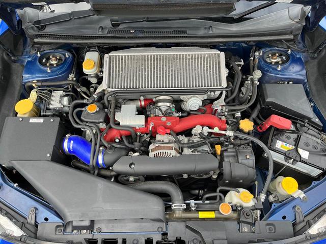 WRX STI STI 大型リアスポイラー アドバンスドセイフティパッケージ リアビークルディテクション 純正SDナビ サイド&バックカメラ 禁煙車 HSK製マフラー HKS製車高調 パワーシート 純正18インチAW(18枚目)