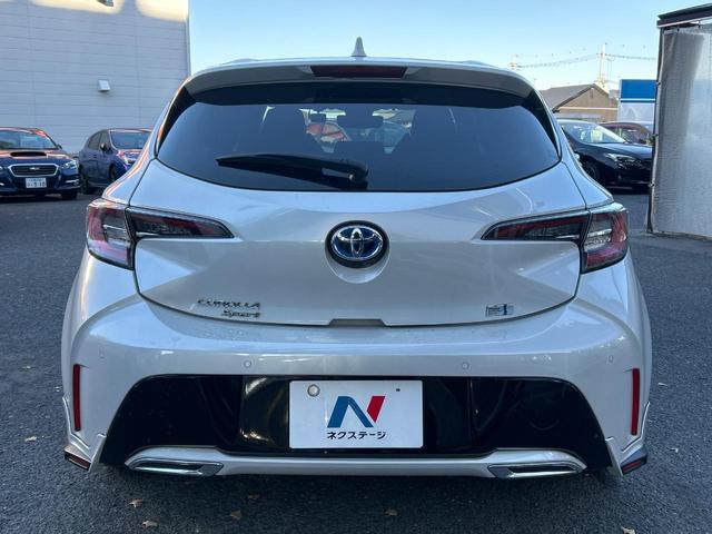 カローラスポーツ ハイブリッドG Z TRDフルエアロ 禁煙車 プリクラッシュセーフティ 純正ディスプレイオーディオ バックカメラ シートヒーター レーダークルーズ ETC 革巻きハンドル 純正18インチアルミ スマートキー(16枚目)