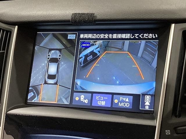 スカイライン ３５０ＧＴ　ハイブリッド　タイプＳＰ　禁煙車　ＢＯＤＥサウンド　エマージェンシーブレーキ　レーダークルーズ　クリアランスソナー　レーンキープ　アラウンドビューモニター　ＬＥＤヘッドライト　メーカーナビ　黒本革シート　メモリパワーシート（5枚目）