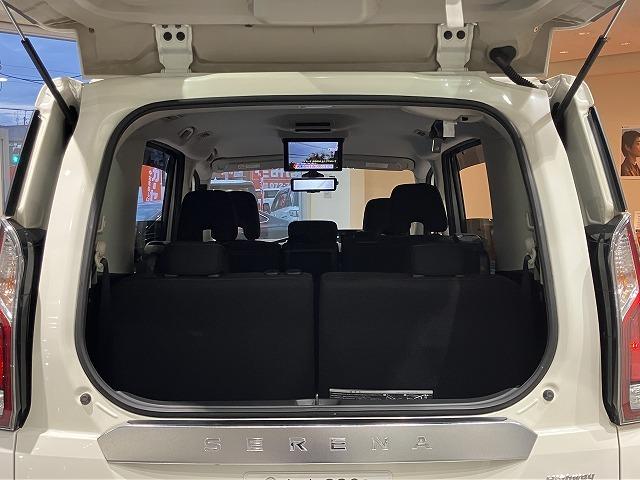 セレナ ハイウェイスターG 禁煙 セーフティパックB プロパイロット インテリジェントルームミラ オートブレーキホールド アラウンドビューモニタ クリアランスソナー 純正9インチナビ エマージェンシーブレーキ 純正16インチAW(19枚目)