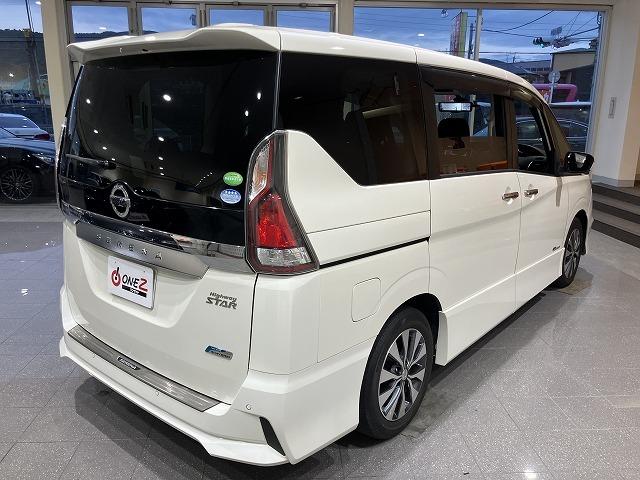 セレナ ハイウェイスターG 禁煙 セーフティパックB プロパイロット インテリジェントルームミラ オートブレーキホールド アラウンドビューモニタ クリアランスソナー 純正9インチナビ エマージェンシーブレーキ 純正16インチAW(33枚目)