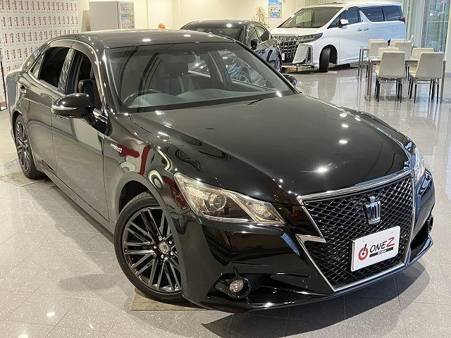 クラウンハイブリッド アスリートＳ　ブラックスタイル　禁煙車　テラロッサ本革エアシート　クリアランスソナー　トヨタセーフティセンス　クルーズコントロール　オートライト　ブラックスパッタリングＡＷ　メーカーナビゲーション　バックモニター　パワーシート（15枚目）