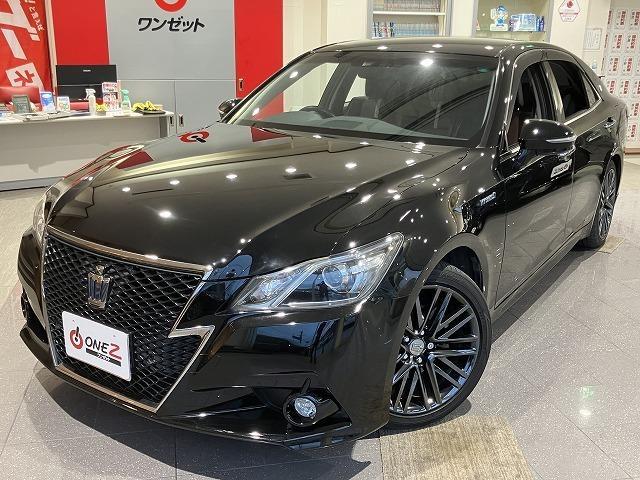 クラウンハイブリッド アスリートＳ　ブラックスタイル　禁煙車　テラロッサ本革エアシート　クリアランスソナー　トヨタセーフティセンス　クルーズコントロール　オートライト　ブラックスパッタリングＡＷ　メーカーナビゲーション　バックモニター　パワーシート（16枚目）