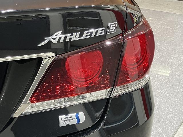 クラウンハイブリッド アスリートＳ　ブラックスタイル　禁煙車　テラロッサ本革エアシート　クリアランスソナー　トヨタセーフティセンス　クルーズコントロール　オートライト　ブラックスパッタリングＡＷ　メーカーナビゲーション　バックモニター　パワーシート（30枚目）