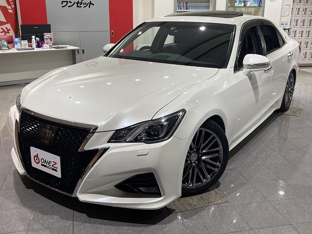 クラウン アスリートＧ　禁煙車　サンルーフ　アドバンストパッケージ　クリランスソナー　トヨタセーフティセンス　レーダークルーズ　スパッタリング１８インチＡＷ　黒本革エアシート　メモリパワーシート　ブラインドスポットモニター（18枚目）