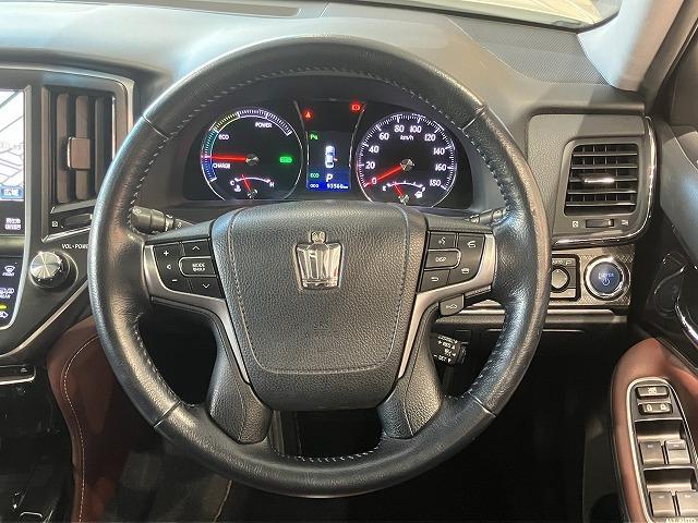 クラウンハイブリッド アスリートＳ　ブラックスタイル　禁煙車　モデリスタエアロ　サンルーフ　テラロッサ本革エアシート　アドバンスドパッケージ　レーダークルーズ　クリランスソナー　プリクラッシュ　パワーシート　１８インチスパッタリングＡＷ　バックカメラ（72枚目）