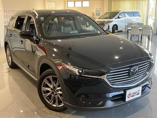 ＣＸ－８ ＸＤプロアクティブ　Ｓパッケージ　禁煙　アルパインフリップダウン　スマートシティブレーキ　３６０°ビュー　レーダークルーズ　クリアランスソナー　ブラインドスポットモニタ　　シートメモリー　黒本革エアシート　ルーフレール　電動リアゲート（27枚目）