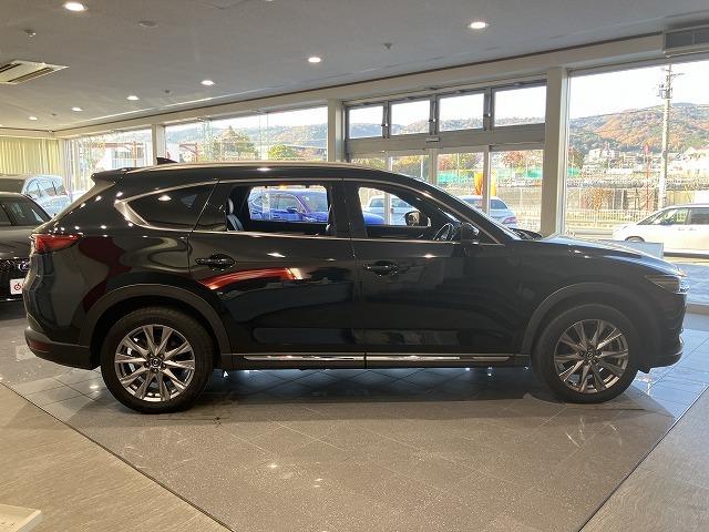 ＣＸ－８ ＸＤプロアクティブ　Ｓパッケージ　禁煙　アルパインフリップダウン　スマートシティブレーキ　３６０°ビュー　レーダークルーズ　クリアランスソナー　ブラインドスポットモニタ　　シートメモリー　黒本革エアシート　ルーフレール　電動リアゲート（28枚目）