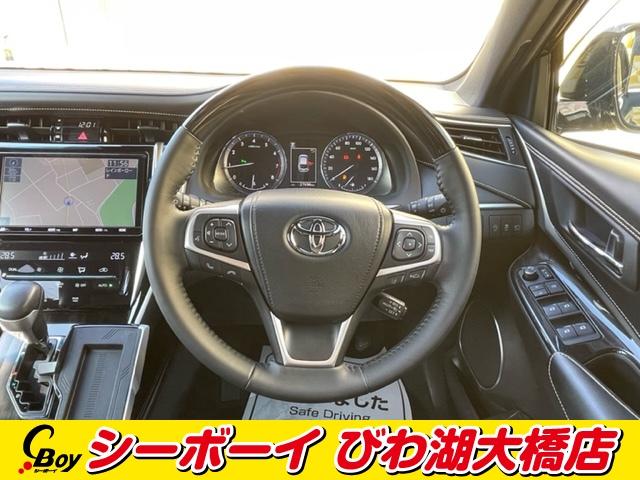 ハリアー プレミアム　ワンオーナー　禁煙車　モデリスタフルエアロ　セーフティセンス　レーダークルーズ　パワーバックドア　純正９インチナビ　３眼ＬＥＤヘッド　ブラックハーフレザーシート　ビルトインＥＴＣ（10枚目）