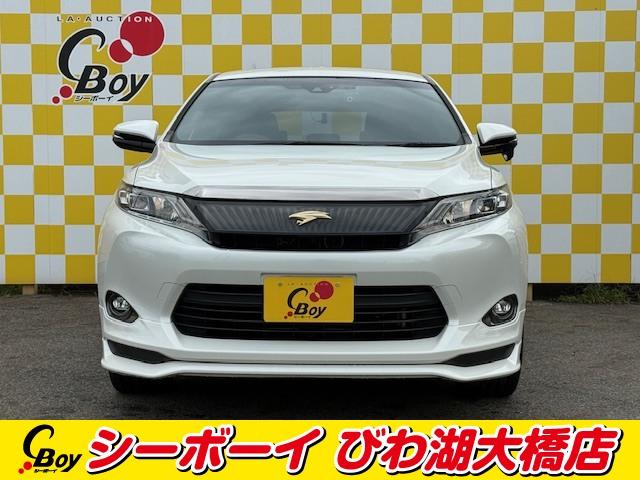 ハリアー プレミアム　ワンオーナー　禁煙車　純正フルエアロ　純正９インチナビ　フルセグ　バックカメラ　ＬＥＤヘッド　ハーフレザーシート　パワーシート　クルコン　ビルトインＥＴＣ（3枚目）