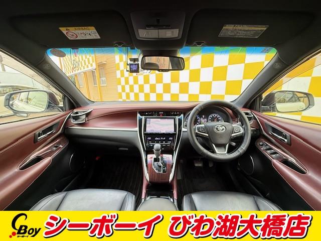 ハリアー プレミアム　ワンオーナー　禁煙車　純正フルエアロ　純正９インチナビ　フルセグ　バックカメラ　ＬＥＤヘッド　ハーフレザーシート　パワーシート　クルコン　ビルトインＥＴＣ（7枚目）
