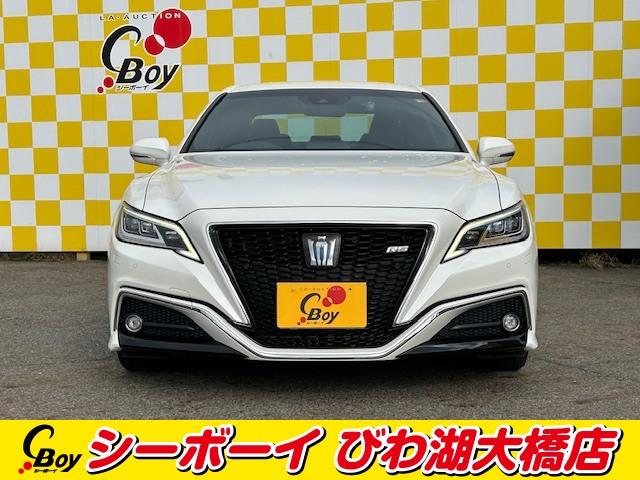 クラウンハイブリッド ＲＳアドバンス　ワンオーナー　メーカーナビ　セーフティセンス　レーダークルーズ　３眼ＬＥＤ　ＨＵＤ　ＢＳＭブラックレザーシート　フルセグＴＶ　ビルトＥＴＣ　ドラレコ　禁煙（3枚目）