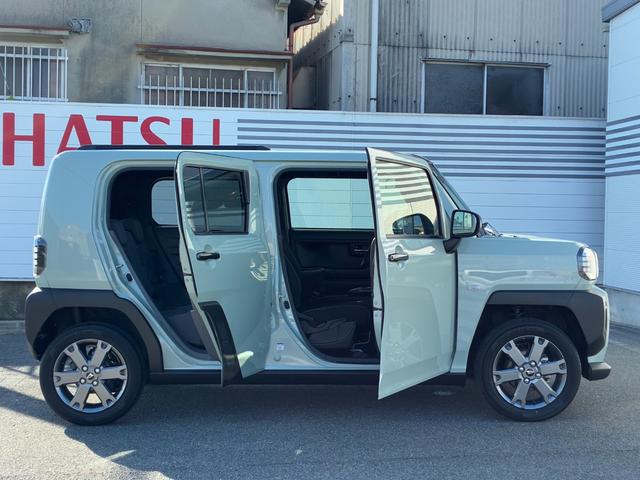 タフト Ｇ　ダーククロムベンチャー　電動パーキング　ＬＥＤヘッドランプ　アイドリングストップ　プッシュボタンスタート　前席シートヒーター　コーナーセンサー　電動格納式ミラー　オートエアコン　キーフリーシステム　オーディオ穴（31枚目）