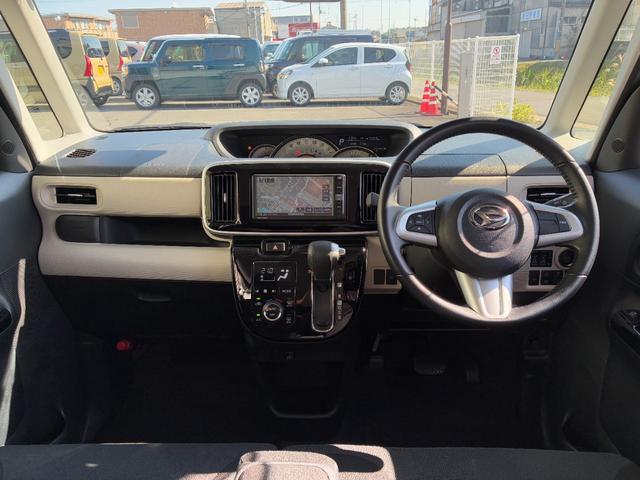 ムーヴキャンバス ＧブラックアクセントＶＳ　ＳＡＩＩＩ　ナビゲーション　パノラマモニター　ＬＥＤヘッドランプ　オートハイビーム　運転席シートヒーター　両側パワースライドドア　　プッシュボタンスタート　電動格納式ミラー　キーフリーシステム（10枚目）