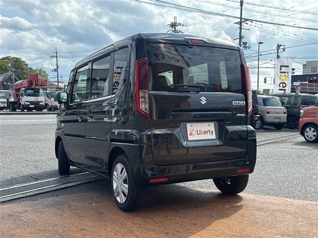 スペーシア ハイブリッドG 両側スライドドア クリアランスソナー レーンアシスト 衝突被害軽減システム LEDヘッドランプ スマートキー アイドリングストップ 電動格納ミラー ベンチシート CVT 盗難防止システム ABS(19枚目)