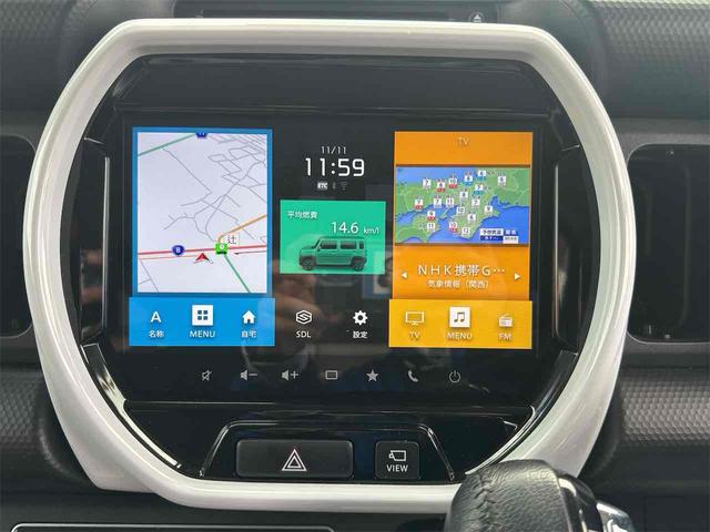 ハスラー ハイブリッドX 全周囲カメラ ナビ TV クリアランスソナー レーンアシスト 衝突被害軽減システム オートライト LEDヘッドランプ スマートキー アイドリングストップ 電動格納ミラー シートヒーター CVT(7枚目)