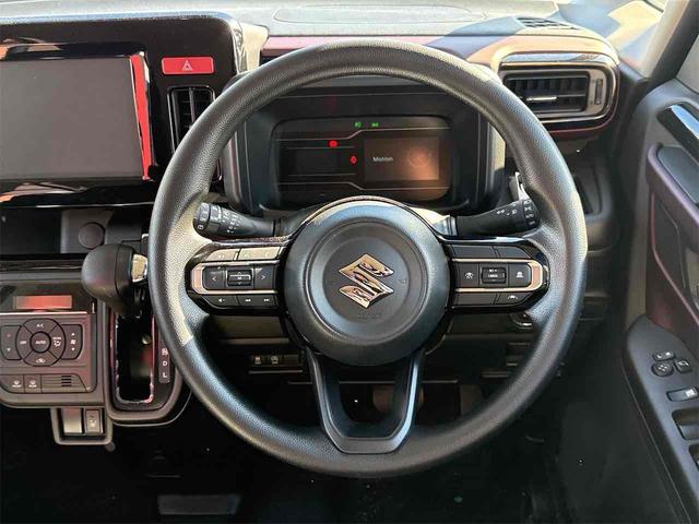 スペーシアカスタム ハイブリッドＧＳ　両側スライド・片側電動　クリアランスソナー　オートライト　スマートキー　アイドリングストップ　電動格納ミラー　シートヒーター　ベンチシート　ＣＶＴ　ＥＳＣ　アルミホイール（13枚目）