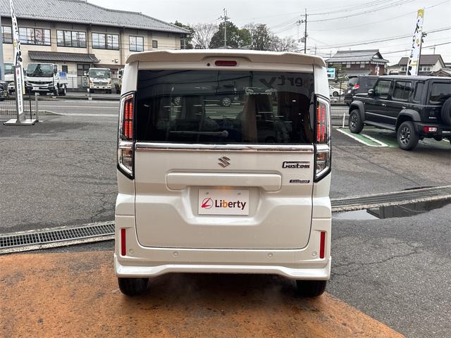 スペーシアカスタム ハイブリッドＸＳ　両側電動スライドドア　クリアランスソナー　オートクルーズコントロール　衝突被害軽減システム　オートライト　スマートキー　アイドリングストップ　電動格納ミラー　シートヒーター　ベンチシート　ＣＶＴ（12枚目）