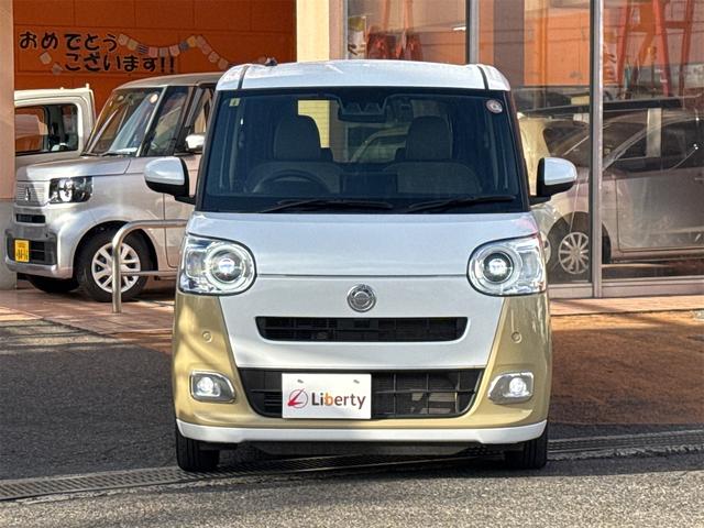 ムーヴキャンバス ストライプスＧ　ディスプレイオーディオ　ＥＴＣ　バックカメラ　両側電動スライドドア　ＴＶ　クリアランスソナー　衝突被害軽減システム　オートライト　スマートキー　電動格納ミラー　シートヒーター　ベンチシート（9枚目）