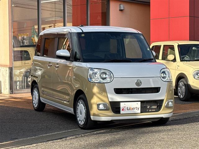 ムーヴキャンバス ストライプスＧ　ディスプレイオーディオ　ＥＴＣ　バックカメラ　両側電動スライドドア　ＴＶ　クリアランスソナー　衝突被害軽減システム　オートライト　スマートキー　電動格納ミラー　シートヒーター　ベンチシート（10枚目）