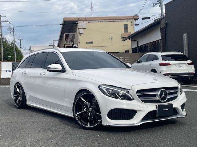 Cクラスステーションワゴン C220d ステーションワゴン スポーツ本革仕様 黒革シート/ナビ&TV/バックカメラ/ETC/ドラレコ/ローダウン/スープラ純正19インチアルミ(18枚目)