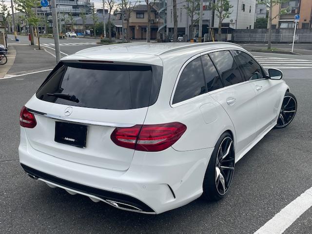 Cクラスステーションワゴン C220d ステーションワゴン スポーツ本革仕様 黒革シート/ナビ&TV/バックカメラ/ETC/ドラレコ/ローダウン/スープラ純正19インチアルミ(28枚目)