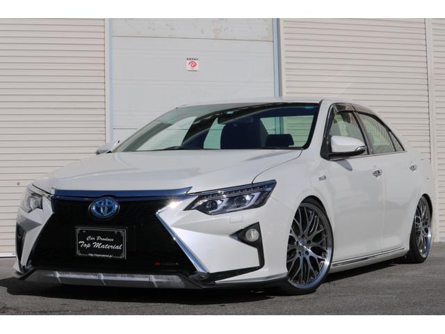 ハイブリッド Gパッケージ 全国保証 スピンドルエアロ 走行3万km台 新品車高調 シーケンシャル(流れる)ウィンカーヘッドライト 新品19アルミ HDDナビ バックカメラ 地デジTV パワーシート スマートキー ETC(2枚目)