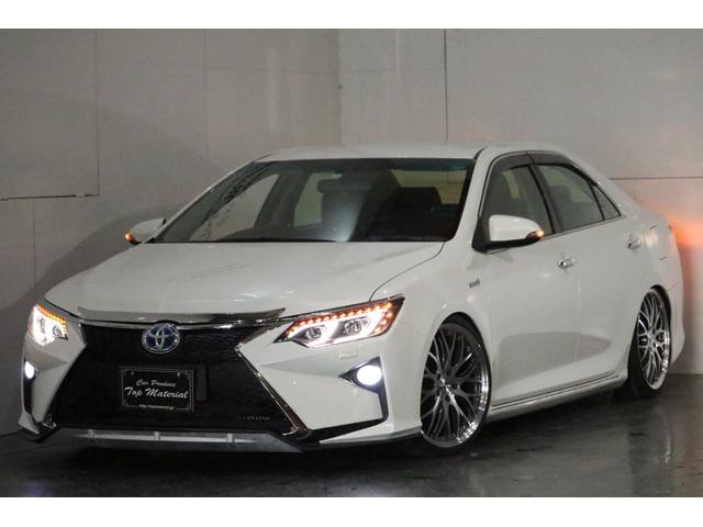 ハイブリッド Gパッケージ 全国保証 スピンドルエアロ 走行3万km台 新品車高調 シーケンシャル(流れる)ウィンカーヘッドライト 新品19アルミ HDDナビ バックカメラ 地デジTV パワーシート スマートキー ETC(50枚目)