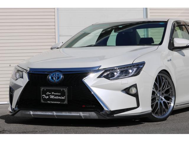 ハイブリッド Gパッケージ 全国保証 スピンドルエアロ 走行3万km台 新品車高調 シーケンシャル(流れる)ウィンカーヘッドライト 新品19アルミ HDDナビ バックカメラ 地デジTV パワーシート スマートキー ETC(57枚目)