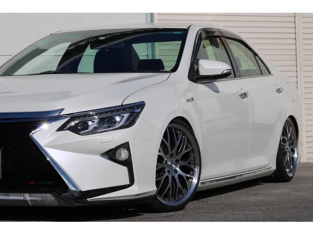ハイブリッド Gパッケージ 全国保証 スピンドルエアロ 走行3万km台 新品車高調 シーケンシャル(流れる)ウィンカーヘッドライト 新品19アルミ HDDナビ バックカメラ 地デジTV パワーシート スマートキー ETC(59枚目)