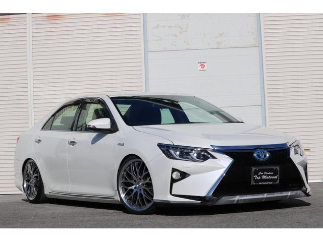 ハイブリッド Gパッケージ 全国保証 スピンドルエアロ 走行3万km台 新品車高調 シーケンシャル(流れる)ウィンカーヘッドライト 新品19アルミ HDDナビ バックカメラ 地デジTV パワーシート スマートキー ETC(74枚目)