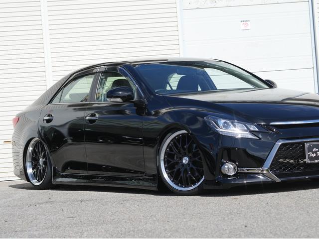 マークX 250G 全国保証 後期 前後G´s仕様 新品車高調 3眼シーケンシャルウィンカーヘッドライト 新品19アルミ 走行2万km台 ドライブレコーダー ナビ 地デジ スマートキー 4本出しマフラーカッター(31枚目)