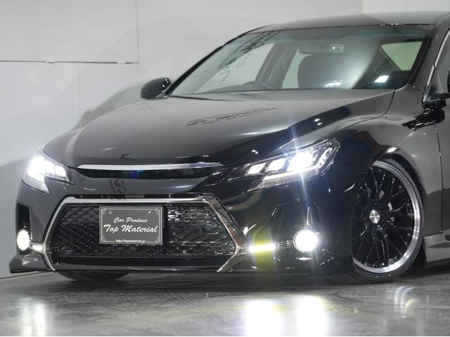 マークX 250G 全国保証 後期 前後G´s仕様 新品車高調 3眼シーケンシャルウィンカーヘッドライト 新品19アルミ 走行2万km台 ドライブレコーダー ナビ 地デジ スマートキー 4本出しマフラーカッター(77枚目)